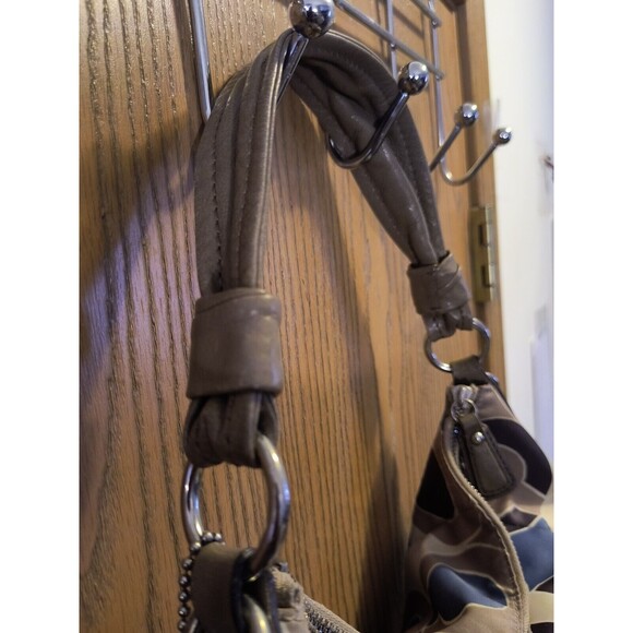 Coach Kristin 16494 Shoulder Bag Blue Brown Cream No Crossbody Strap - Picture 11 of 16